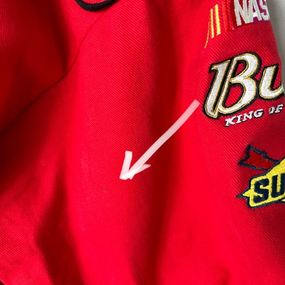 Vintage Budweiser Racing Nascar Jacket Chase Authentics Dale Earnhardt Size XL - Picture 12 of 15